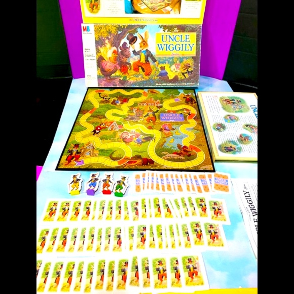 VINTAGE 80s UNCLE WIGGILY BOARD GAME OLD FASHION FUN!